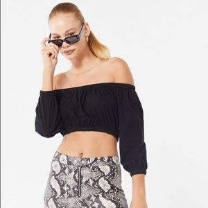 Urban Outfitters Cropped Off the Shoulder Top
